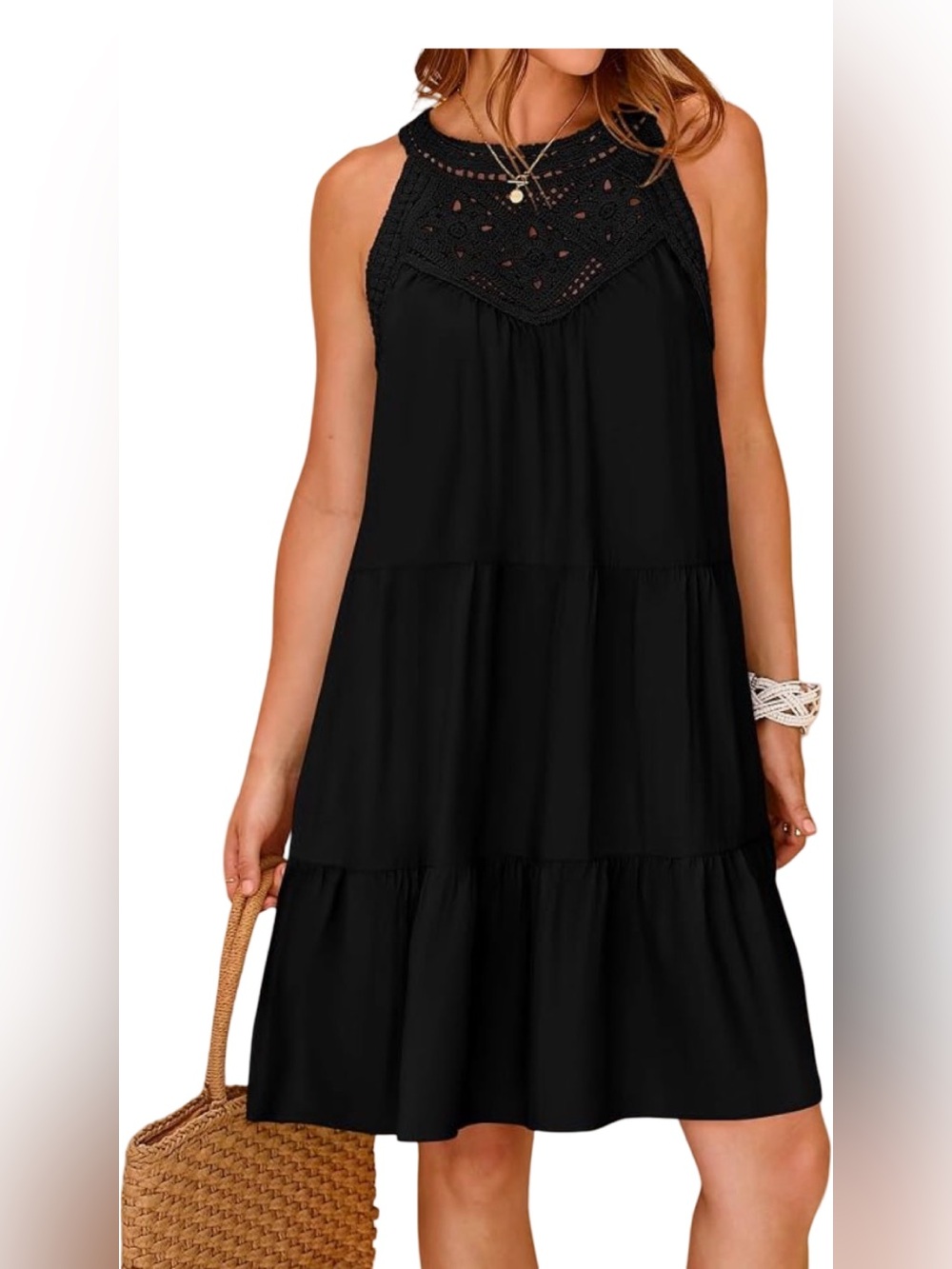 NWT BTFBM Boho Sleeveless Halter 
Sundress, size small